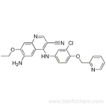3-Quinolinecarbonitrile, 6-amino-4-[[3-chloro-4-(2-pyridinylmethoxy)phenyl]amino]-7-ethoxy- CAS 848139-78-6